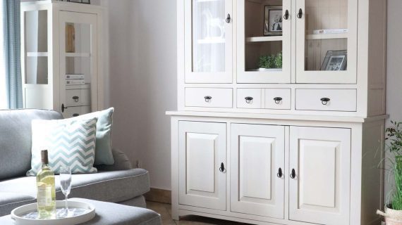 Miniaturka 12 - Drewniany kredens biały aranżacja FELIX