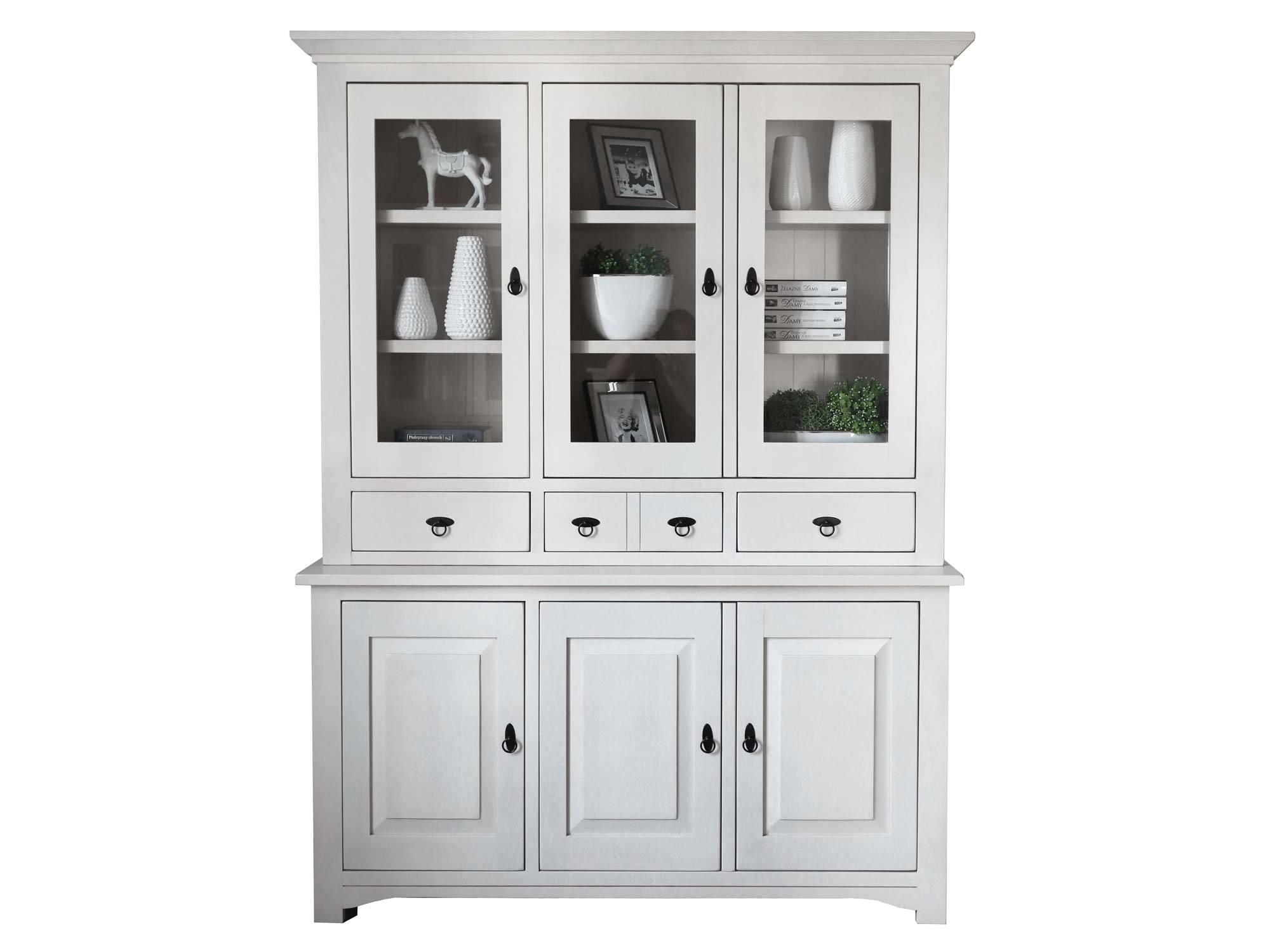 Kredens do Salonu z Drewna Brzozowego FELIX białe tło