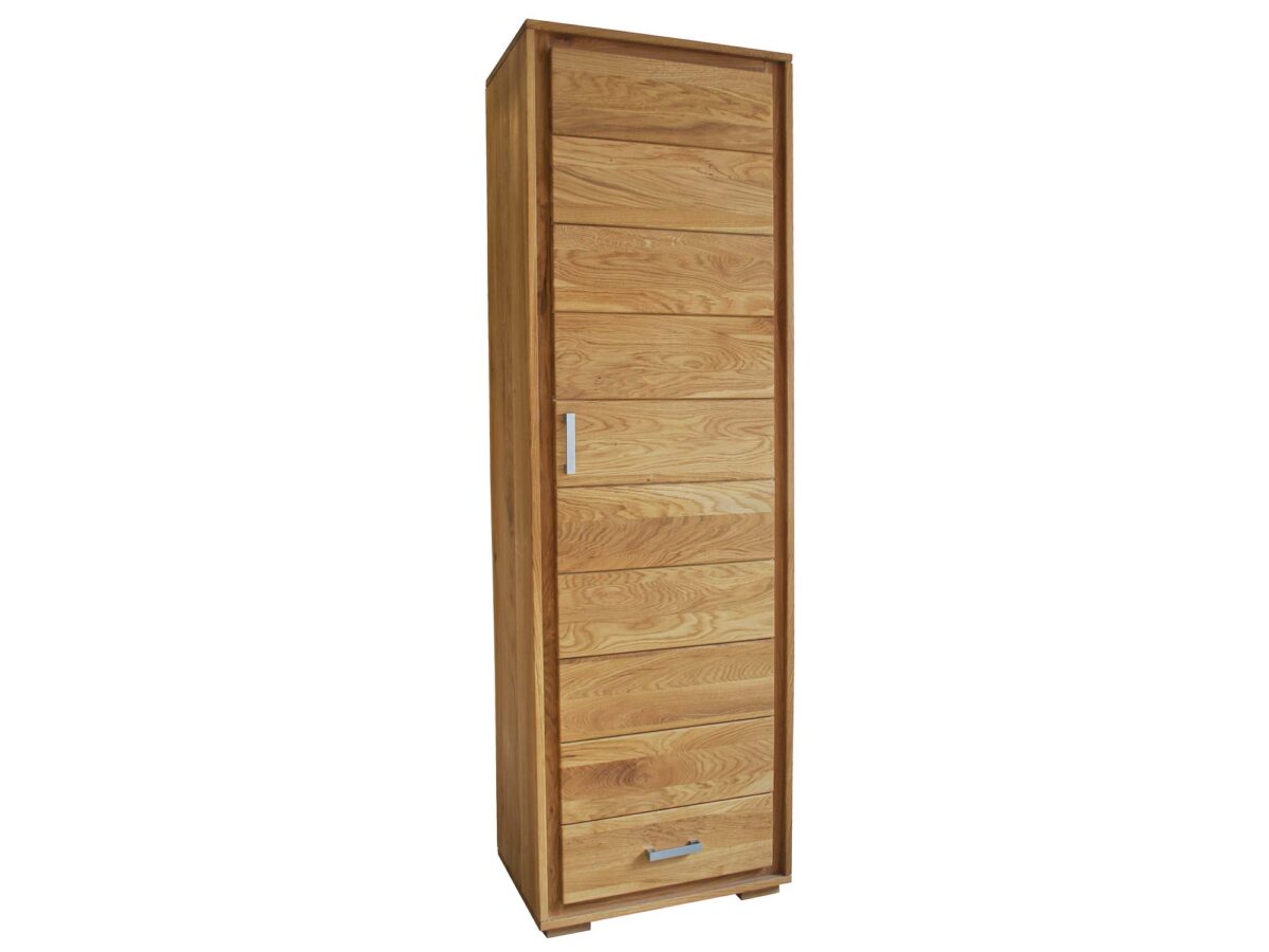 Einzelner Kleiderschrank Eiche massiv geölt ALAMOS