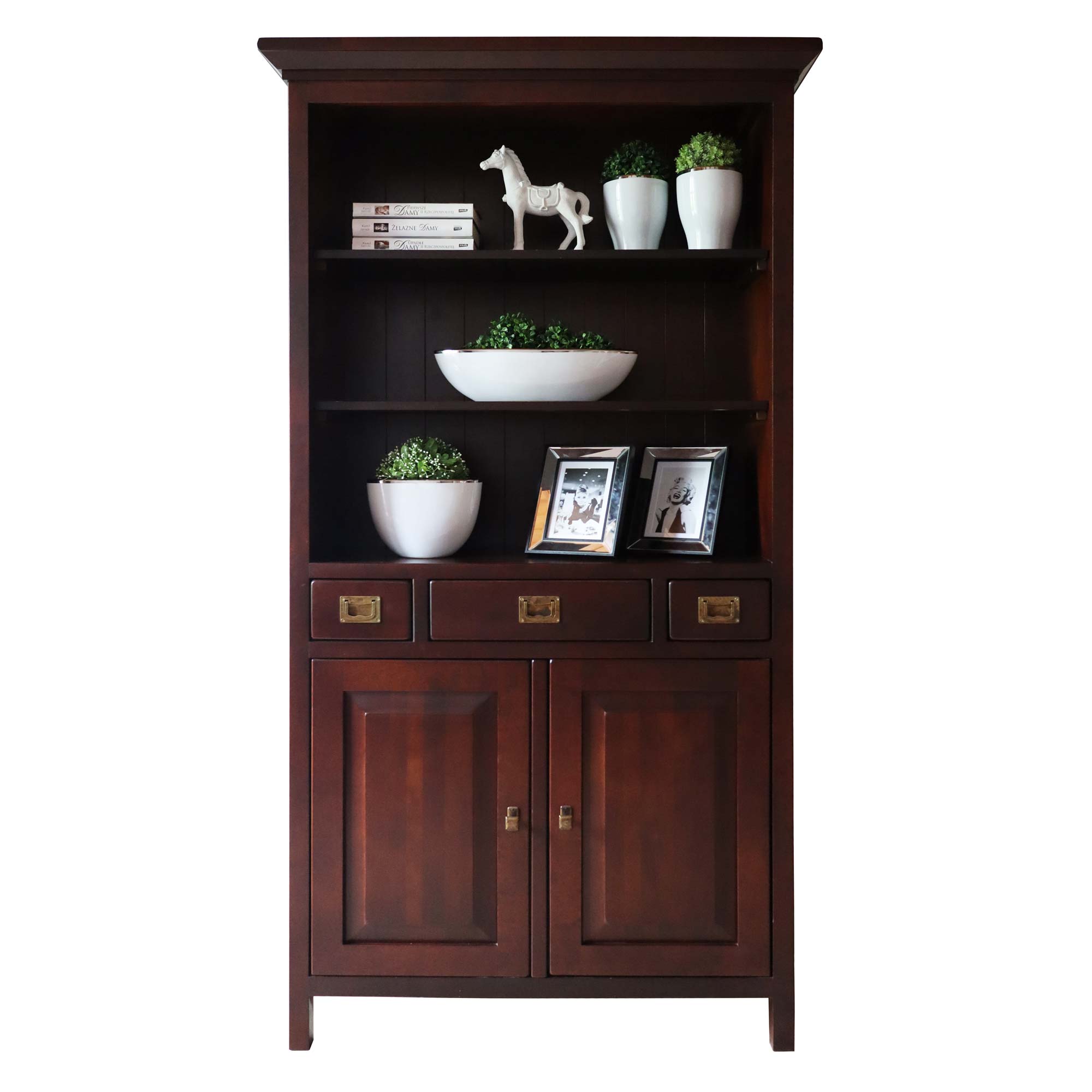 Drewniany Regał z Szafkami MENDOZ