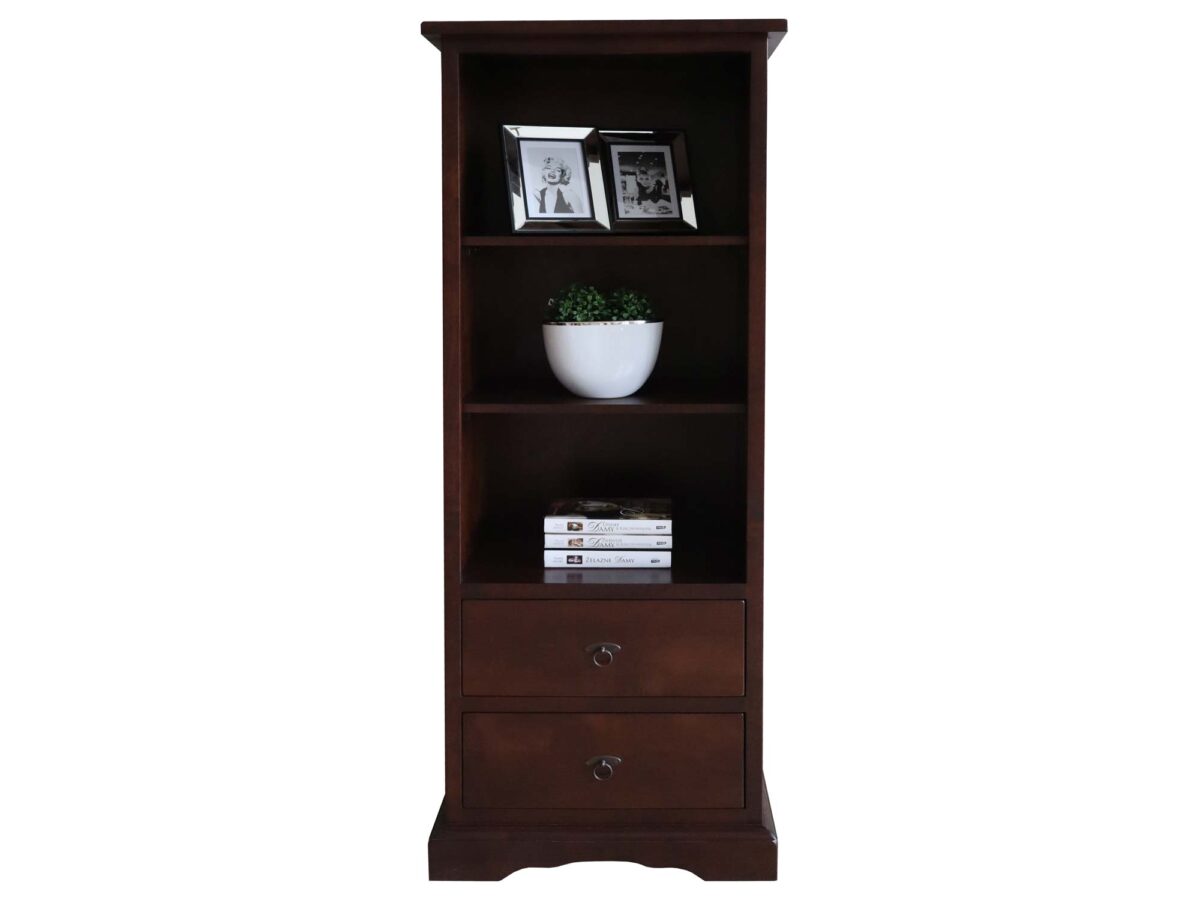 Weißes Bücherregal aus Massivholz LOGAN