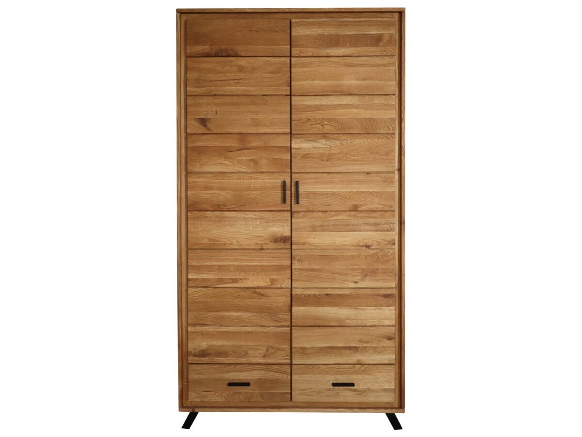 Zweitüriger Eichen-Kleiderschrank ALAMOS LOFT