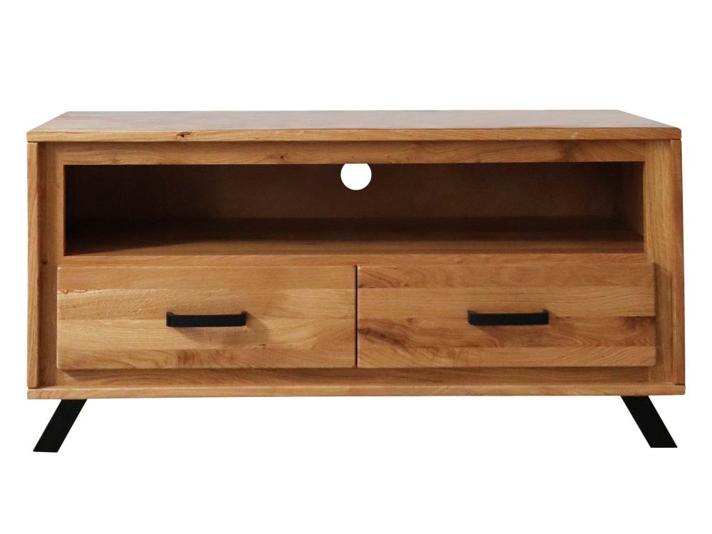 Mała Szafka RTV na Nóżkach Dąb ALAMOS LOFT