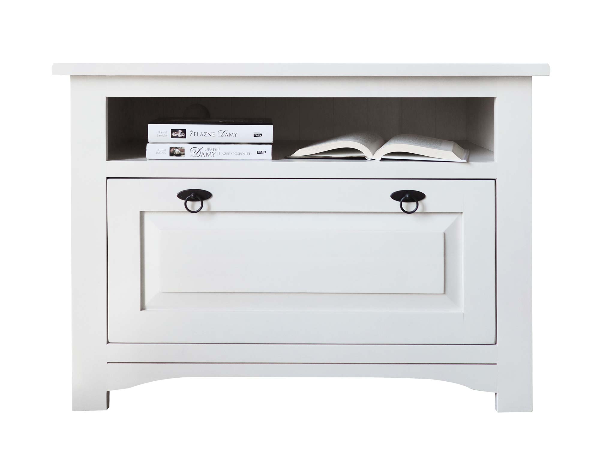 Wysoka Drewniana Szafka pod Telewizor FELIX