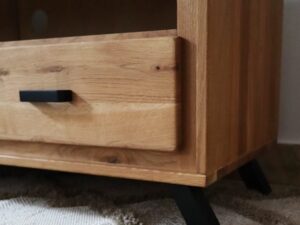 Miniaturka 2 - Duża Dębowa Szafka pod Telewizor detale ALAMOS LOFT