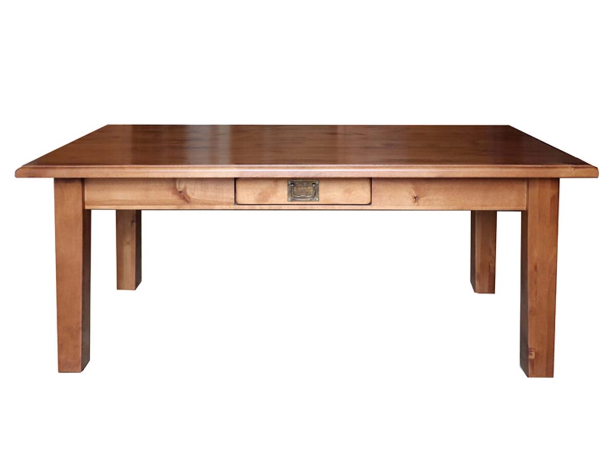 Holz-Couchtisch mit Schublade 130×70 cm MENDOZ
