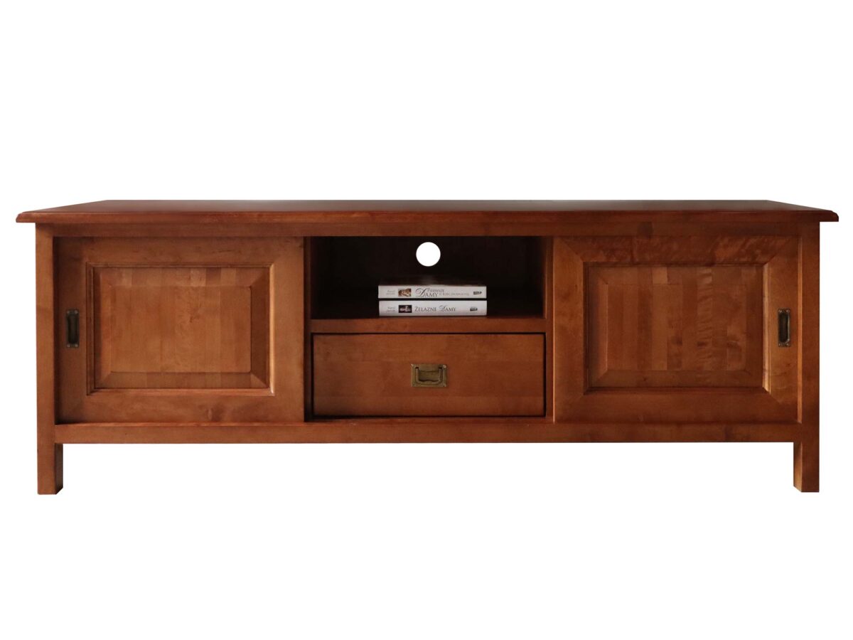 Langes TV-Lowboard aus Holz MENDOZ