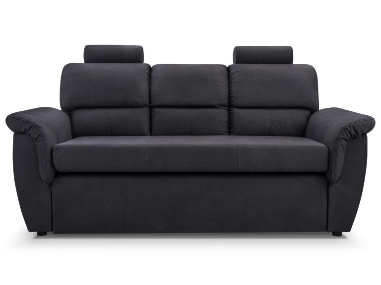 Czarna kanapa w salonie