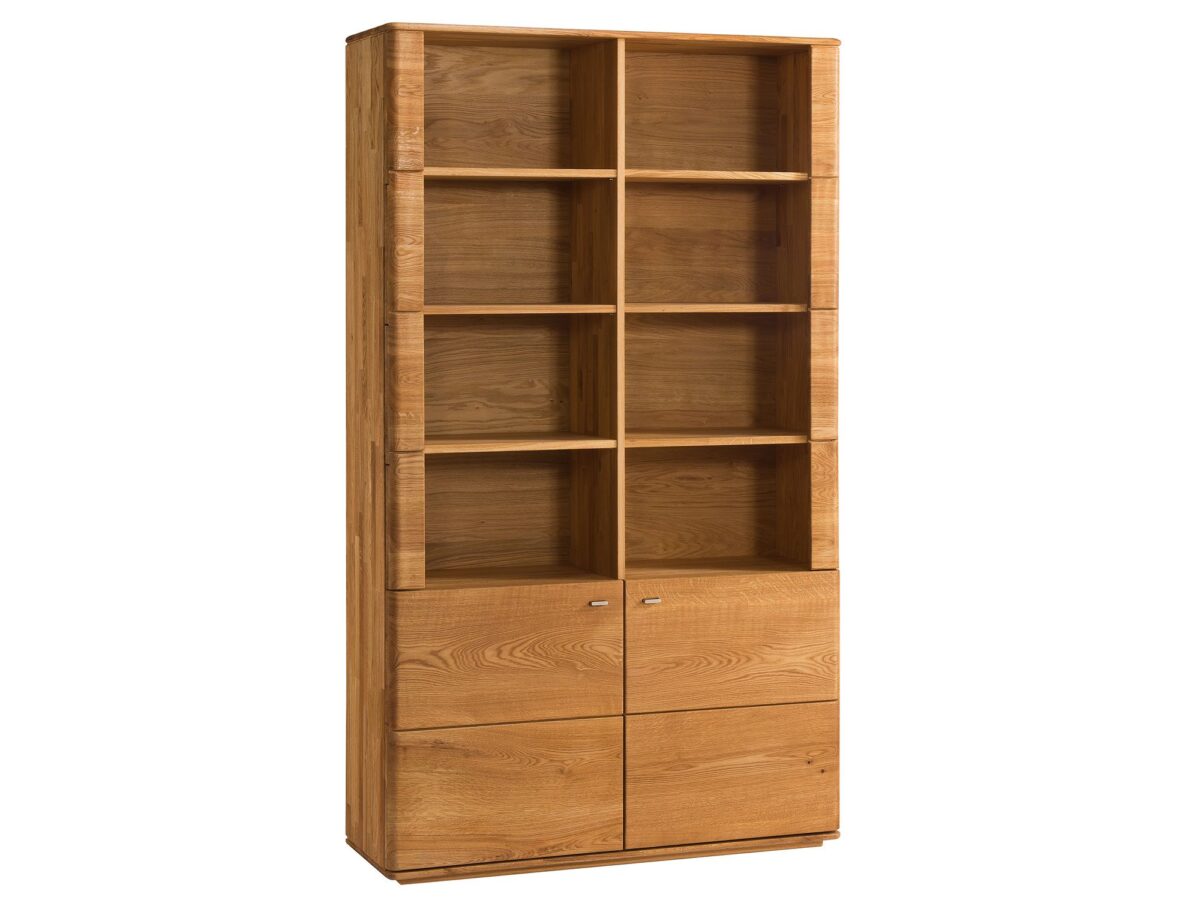 Bücherregal aus Massivholz auf Beinen MASERI