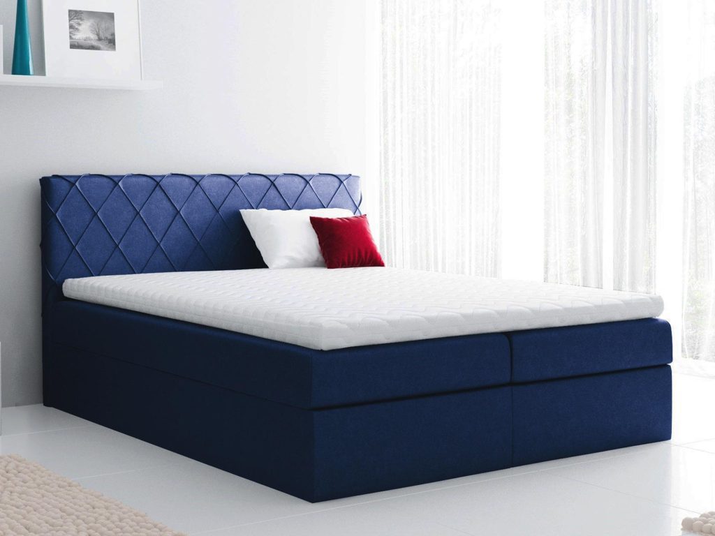 Łóżko kontynentalne niebieski ZENITH Łóżko kontynentalne niebieski ZENITH