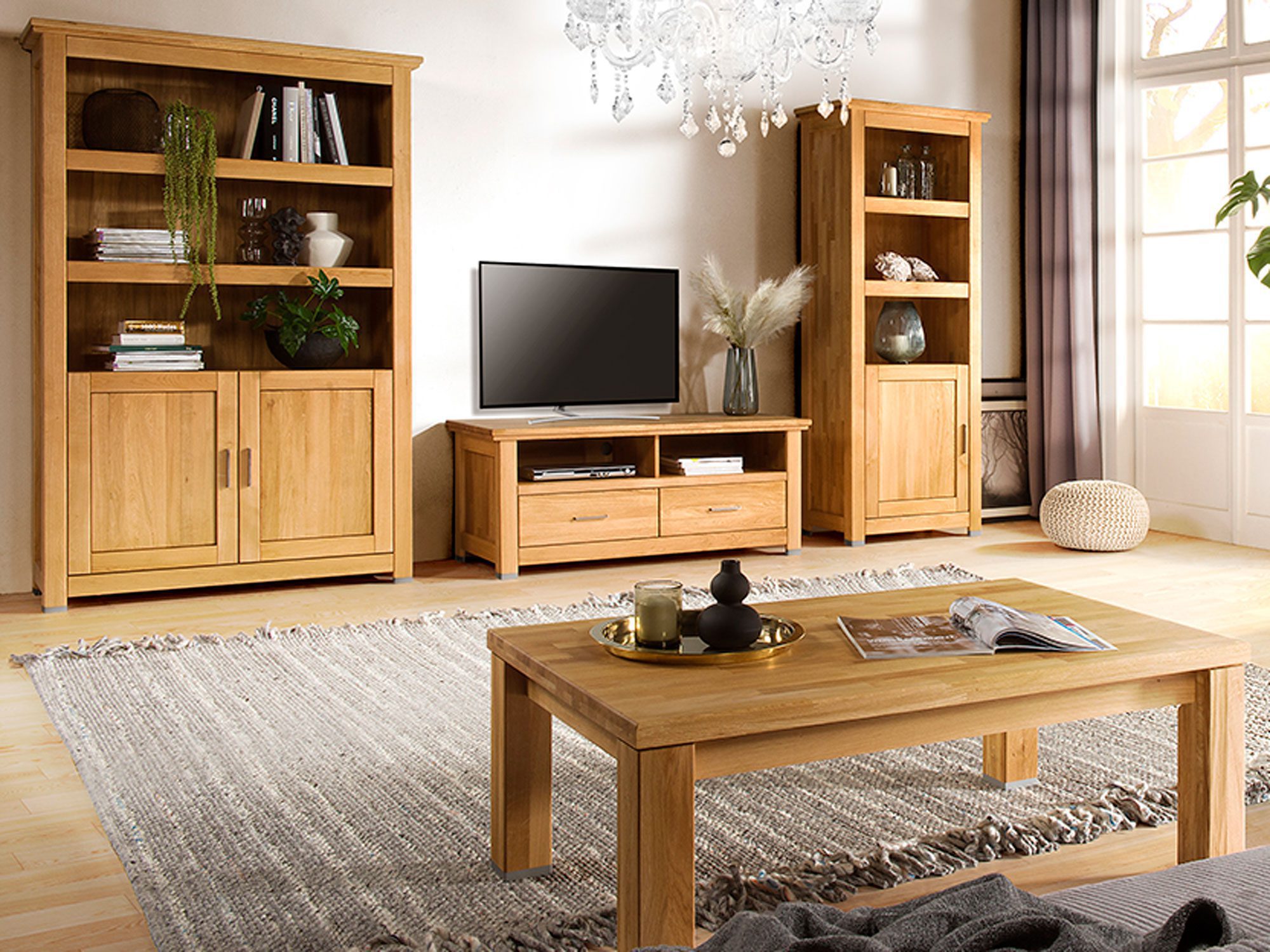 Stylowa aranżacja pokoju dziennego