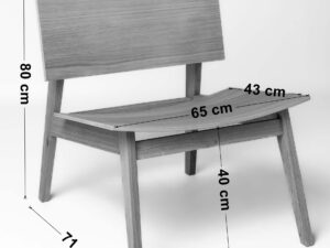 Miniaturka 5 - Fotel drewniany wymiary Michał