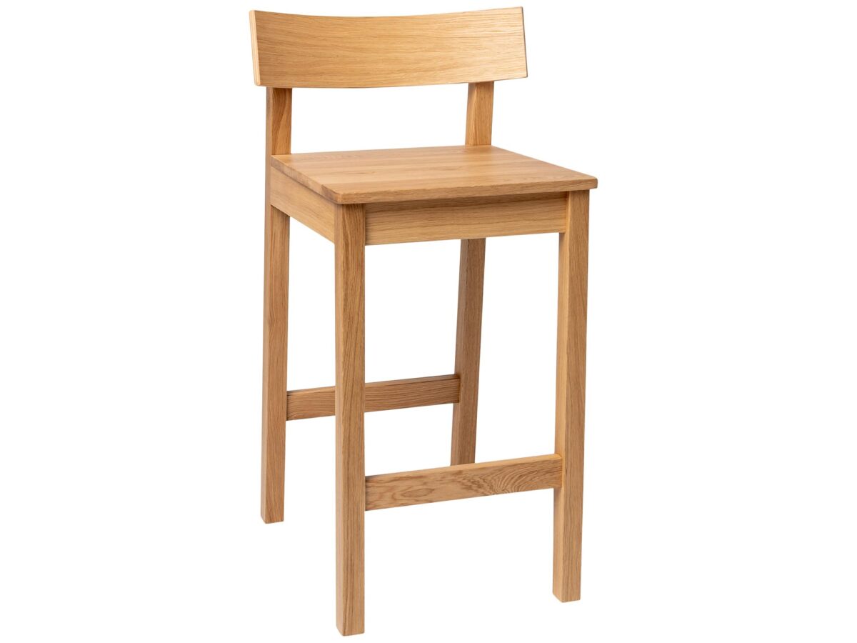 Barhocker aus massivem Eichenholz 58 cm 65 cm Bellamy