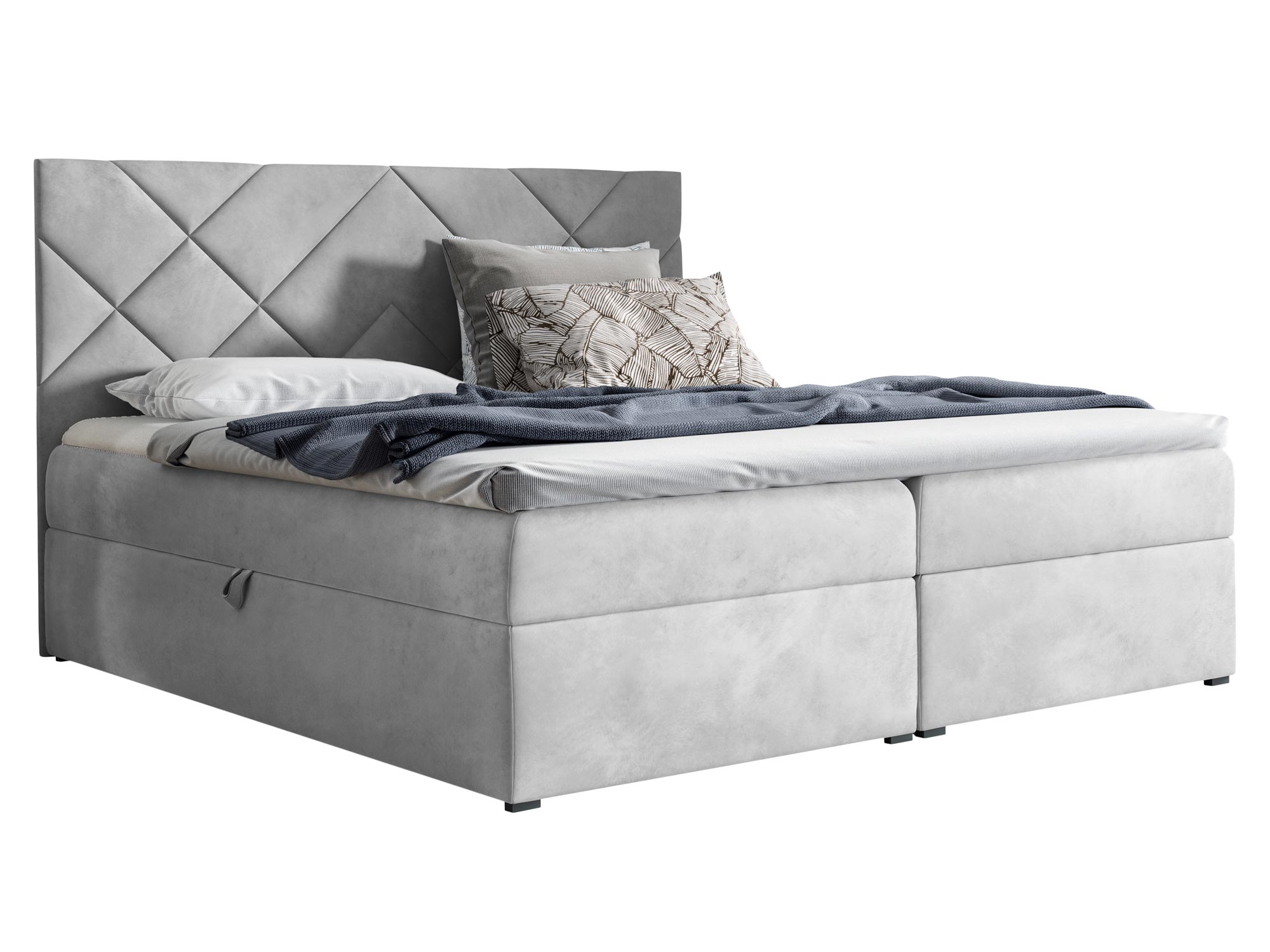 Łóżko kontynentalne LUA 3 białe tło Łóżko kontynentalne LUA 3 białe tło