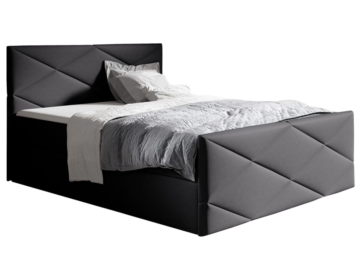 Elegantes Doppel-Boxspringbett mit Bettkasten ARAYA LUX