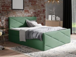 Miniaturka 3 - Kontynentalne łóżko zielone ARAYA LUX