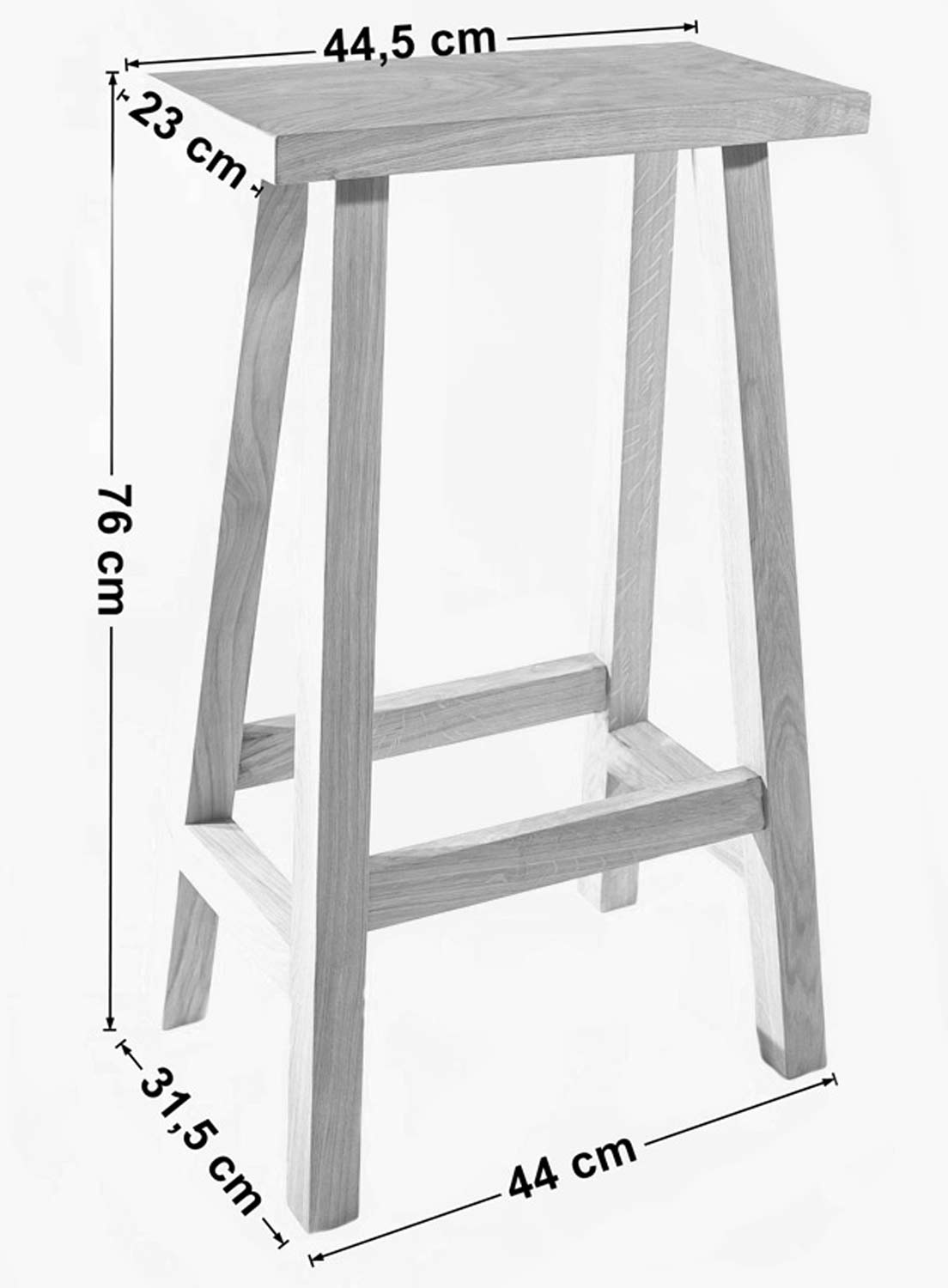 Stołek dębowy wymiary Dawid
