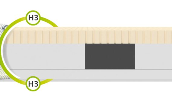 Miniaturka 10 - Piankowy materac dla dzieci przekrój dino NIU