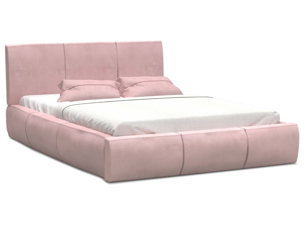 Komplettes Polsterbett mit Matratze und Bettkasten SKYE 140-180×200 cm