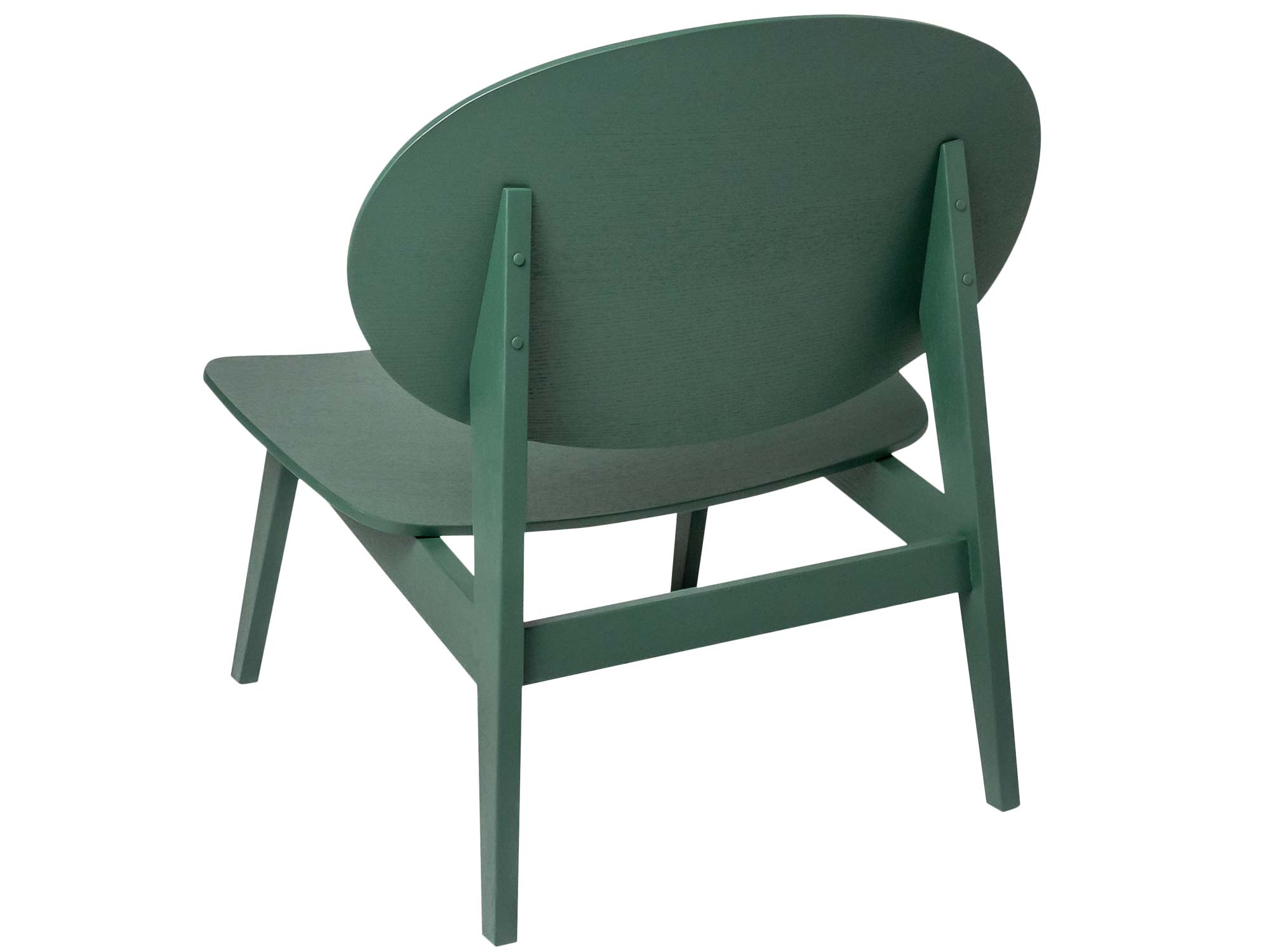 Niski fotel drewniany tył Piotr