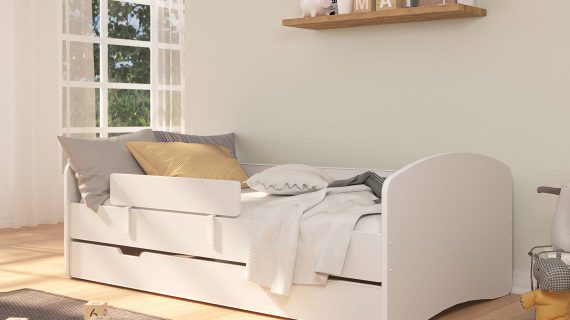 Miniaturka 2 - Łóżko dziecięce z barierką aranżacja DERVIS