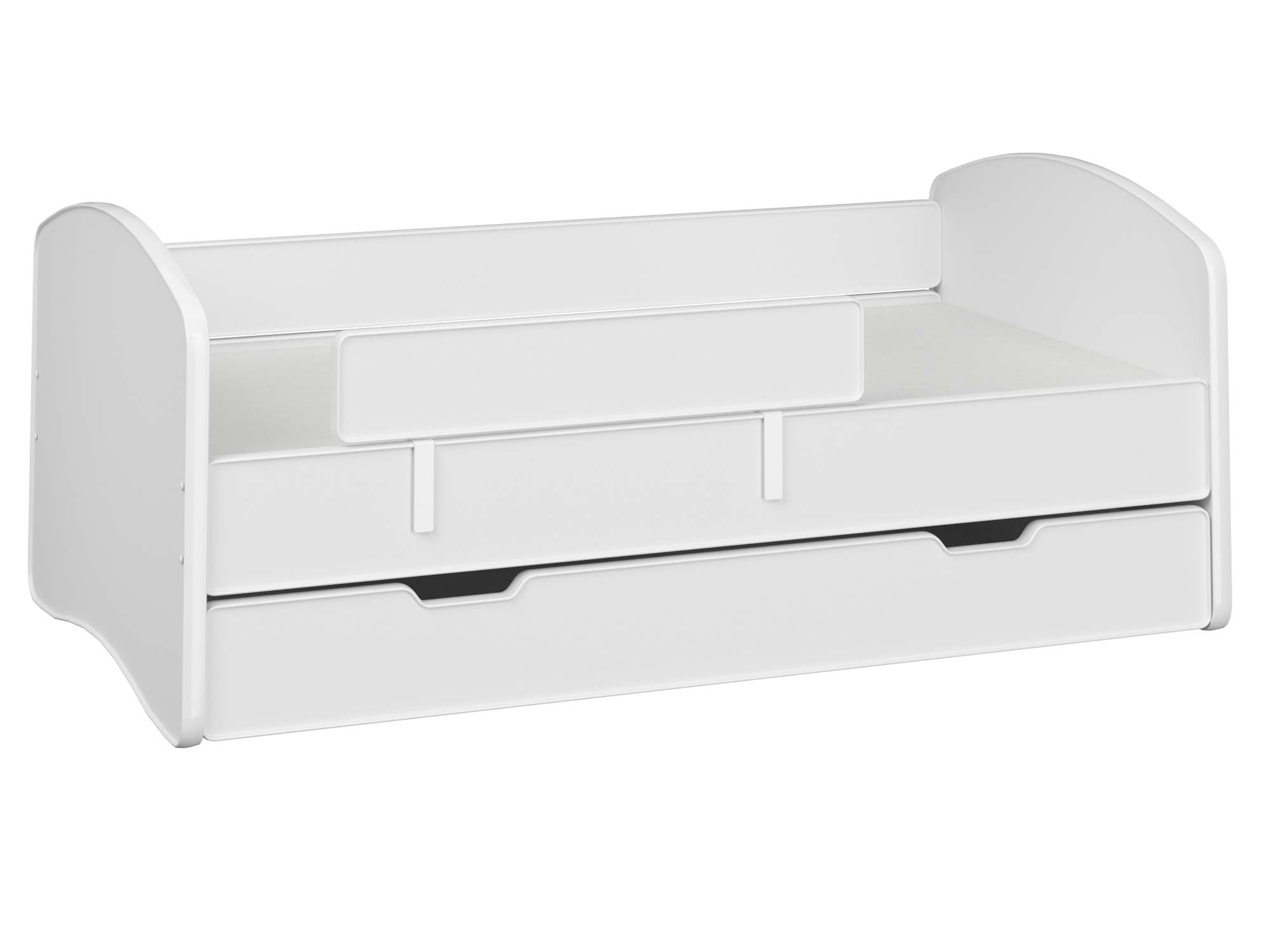 Łóżko dziecięce z materacem i barierką DERVIS Łóżko dziecięce z materacem i barierką DERVIS