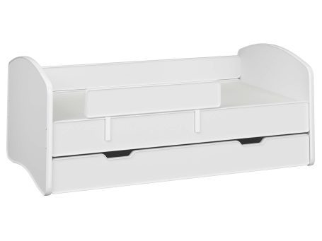 Łóżko dziecięce z barierką i materacem miniaturka DERVIS