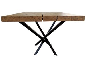 Miniaturka 1 - Dwudeskowiec Stół Drewniany Metalowe Nogi Pająk BIVO bok