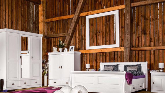 Miniaturka 3 - Komoda bieliźniarka z szufladami biała aranżacja ANADI