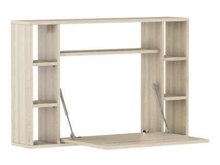 Biurko wiszące rozkładane sonoma otwarte WAN