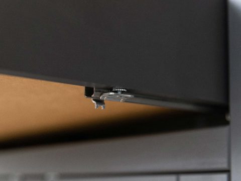 Klasyczny słupek do salonu grafit cichy domyk INGRID Klasyczny słupek do salonu grafit cichy domyk INGRID