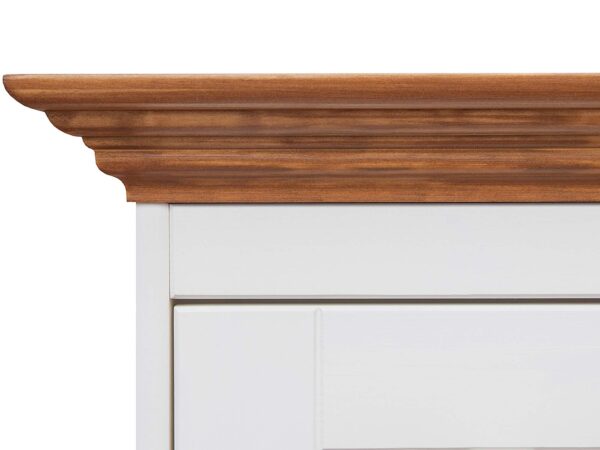 Szafa bieliźniarka drewniana drzwiczki dąb wieniec INGRID