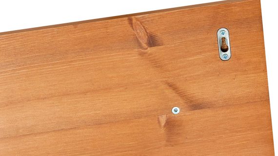 Miniaturka 4 - Klasyczna biała półka drewniana biały sosna ANADI