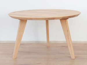 Miniaturka 2 - Stolik okrągły z drewna 70 cm ikonka KARNE