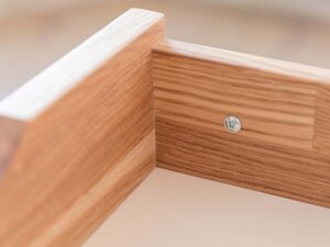 Miniatura 6 - Dřevěná toaletní stolek psací stůl se zásuvkami detaily wykonania JENS