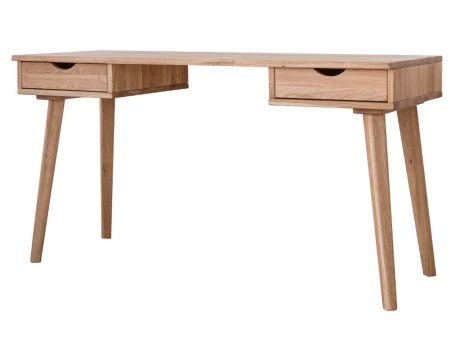 Drewniana toaletka biurko z szufladami ikonka JENS