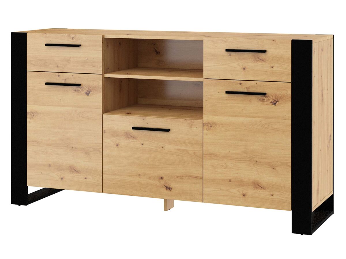 Kommode weiß Eiche Artisan IRFAN
