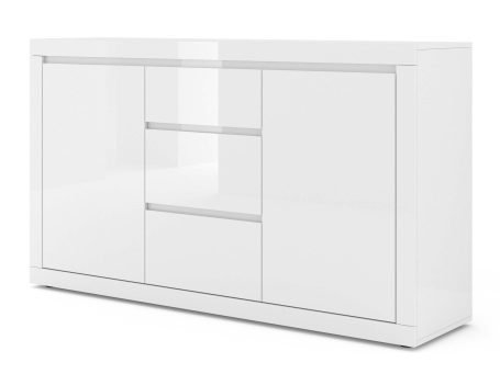 Nowoczesna komoda do sypialni wysoki połysk miniatura TIANA