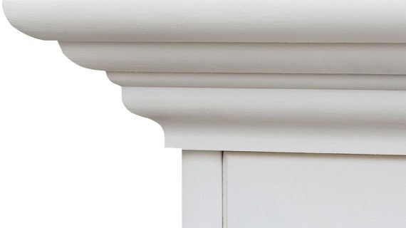 Miniaturka 12 - Szafa bieliźniarka drewniana biały wieniec INGRID