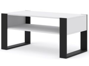 Miniaturka 4 - Prosta ława do salonu biała TAKOZ