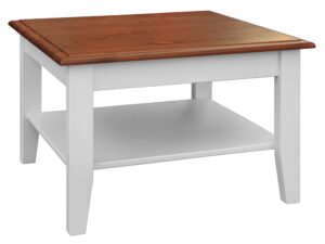 Miniaturka 2 - Drewniana biała ława orzech INGRID