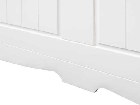 Białe drewniane łóżko dwuosobowe zbliżenie INGRID Białe drewniane łóżko dwuosobowe zbliżenie INGRID