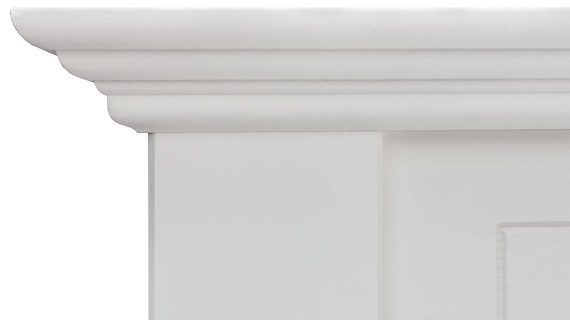 Miniaturka 5 - Białe drewniane łóżko dwuosobowe oparcie INGRID