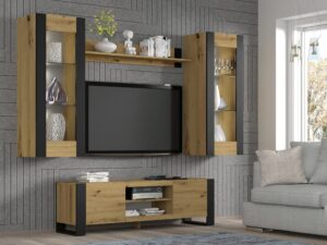Miniaturka 4 - Meble do salonu dąb artisan TAKOZ