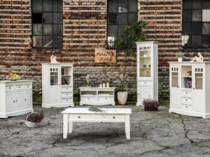 Miniatura 15 - Nábytek do obývacího pokoje bílé dřevěné INGRID