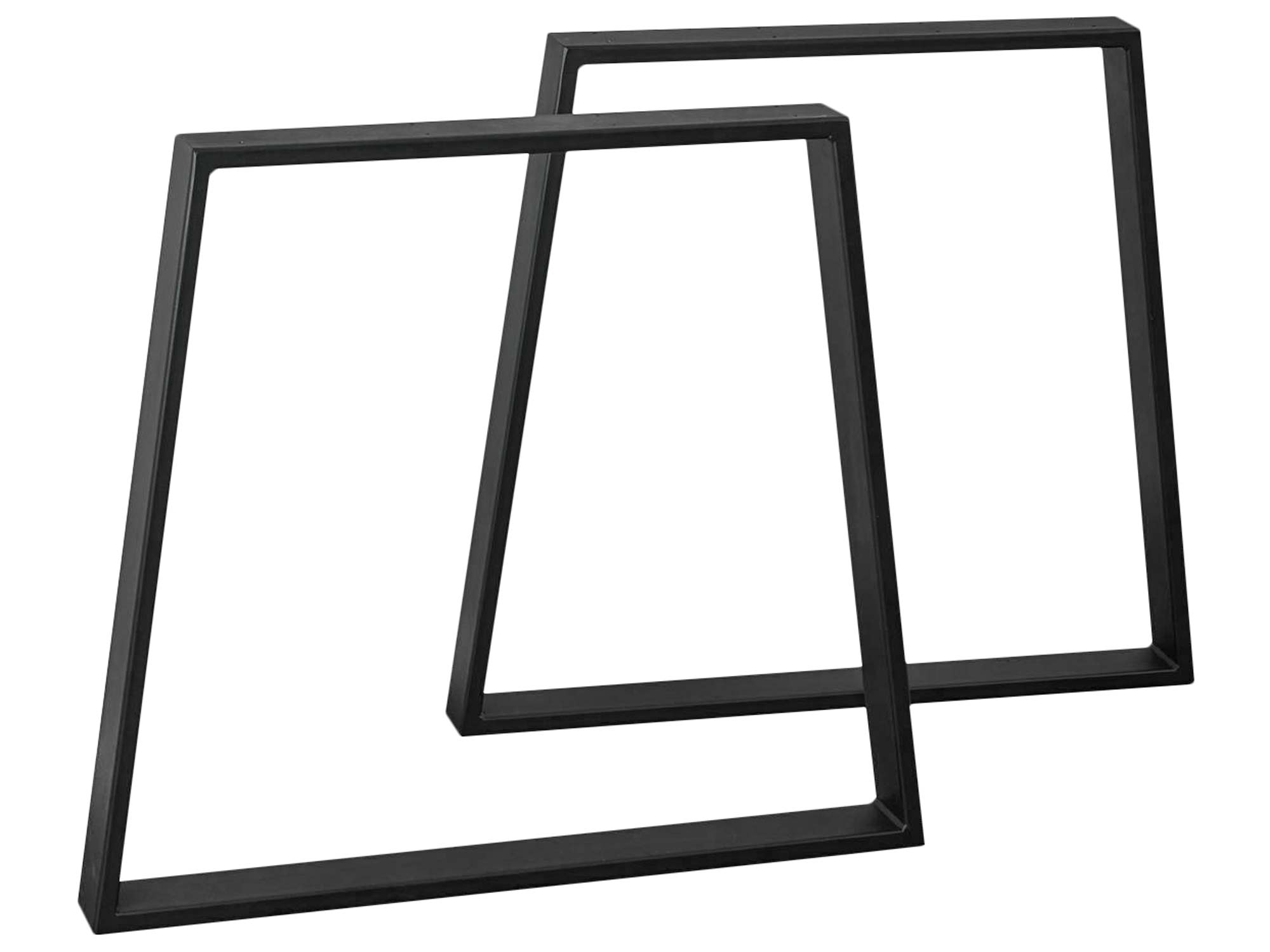 Industrialna czarna noga do stołu w kształcie odwróconej litery U