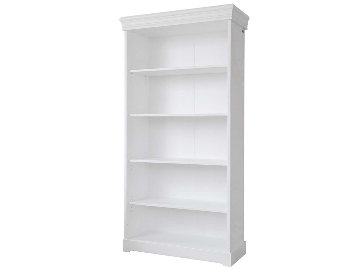 Biały regał biblioteczka sosnowa ANADI