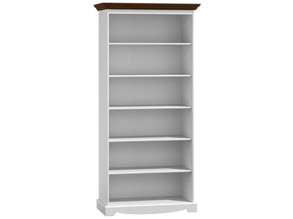 Regál biblioteczka na knihy bílý orzech INGRID
