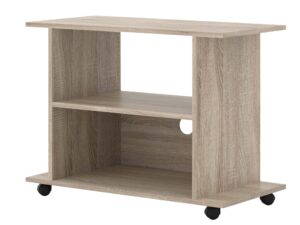 Miniaturka 1 - Praktyczna szafka pod TV na kółkach sonoma ELON