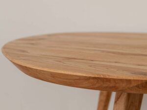 Miniaturka 7 - Drewniany okrągły stolik 90 cm blat wykończenie SVALE